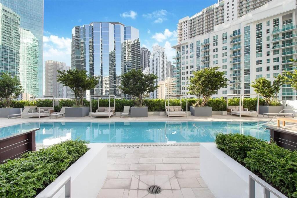 Lovely Upscale Condo Gorgeous View 2Bd 2Bath In Brickell Miami Esterno foto